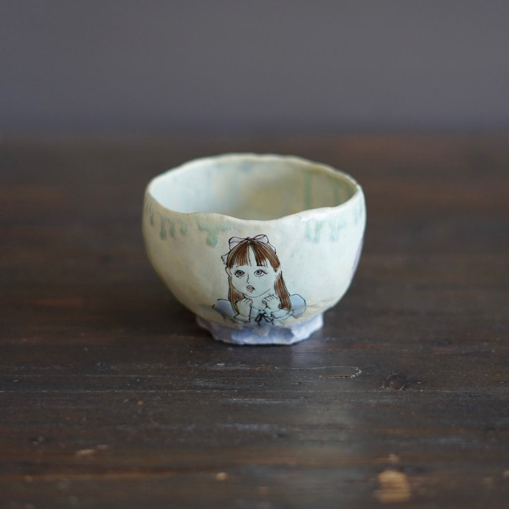 RUKA-NYAN Tea Bowl #MA135