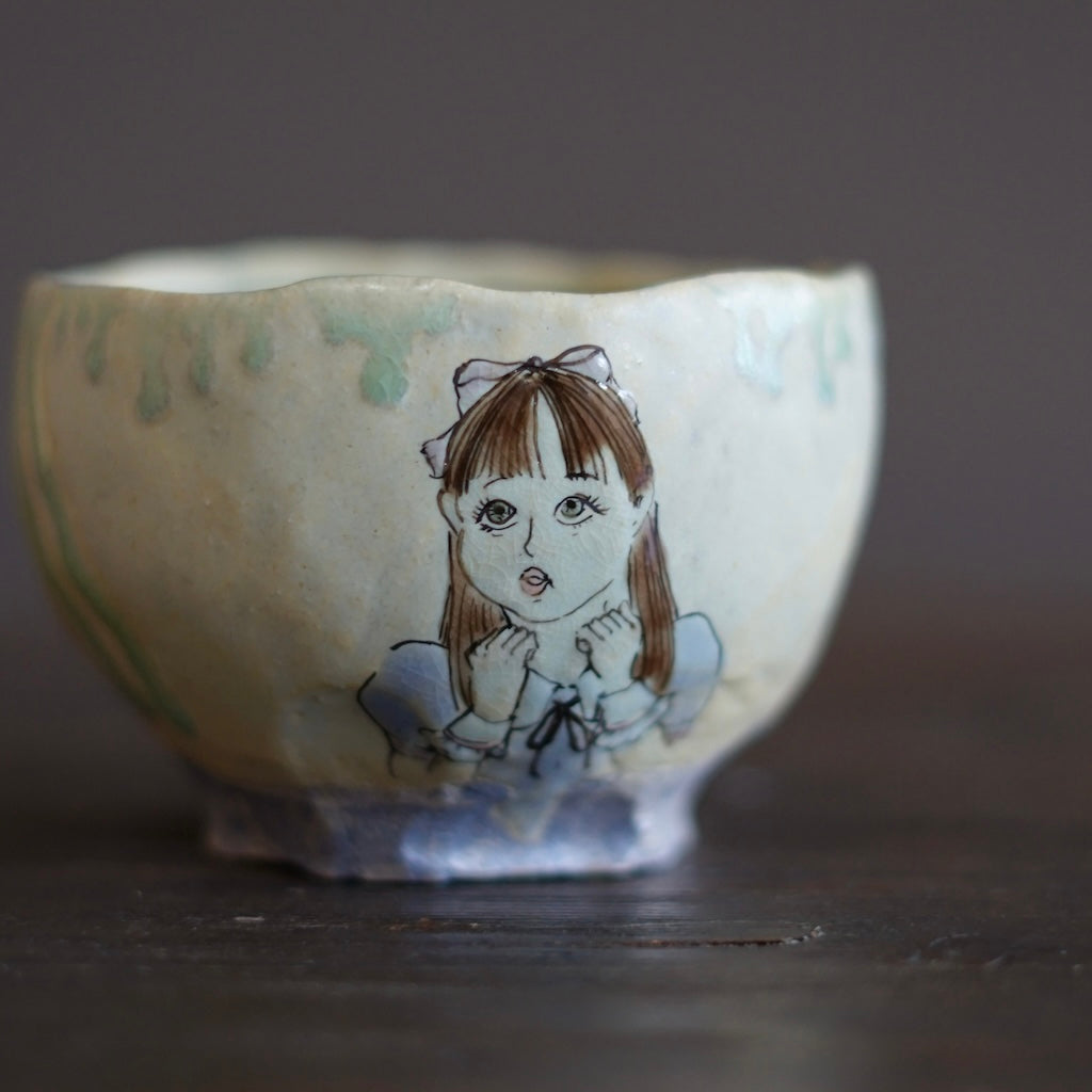 RUKA-NYAN Tea Bowl #MA135