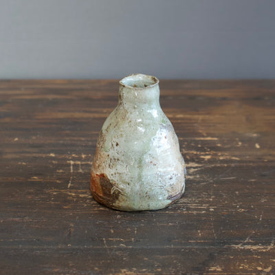 White Slip Flower Vase #HT277