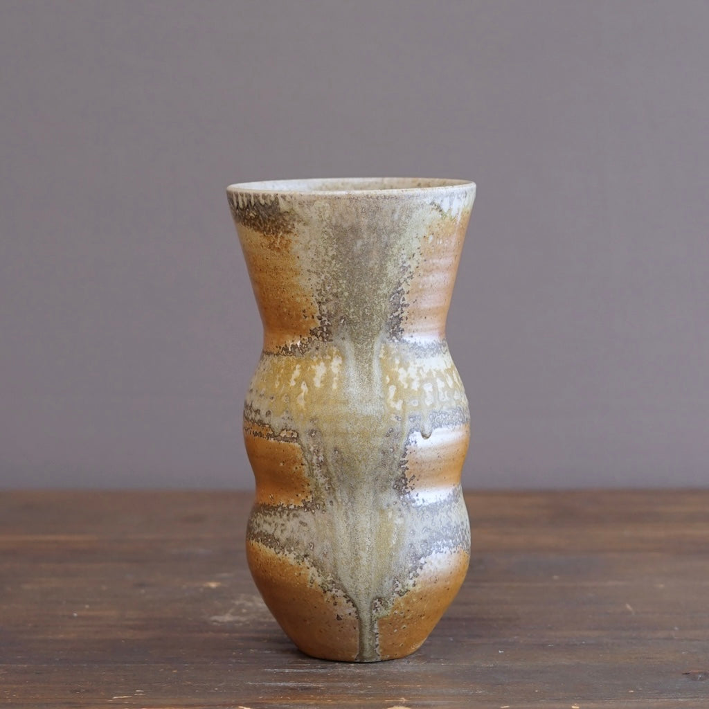 Wood Fired Flower Vase #LR75