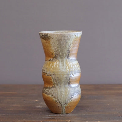 Wood Fired Flower Vase #LR75