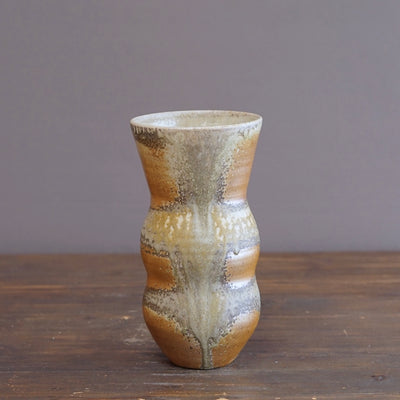 Wood Fired Flower Vase #LR75