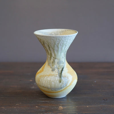 Soda Fired Flower Vase #LR77A