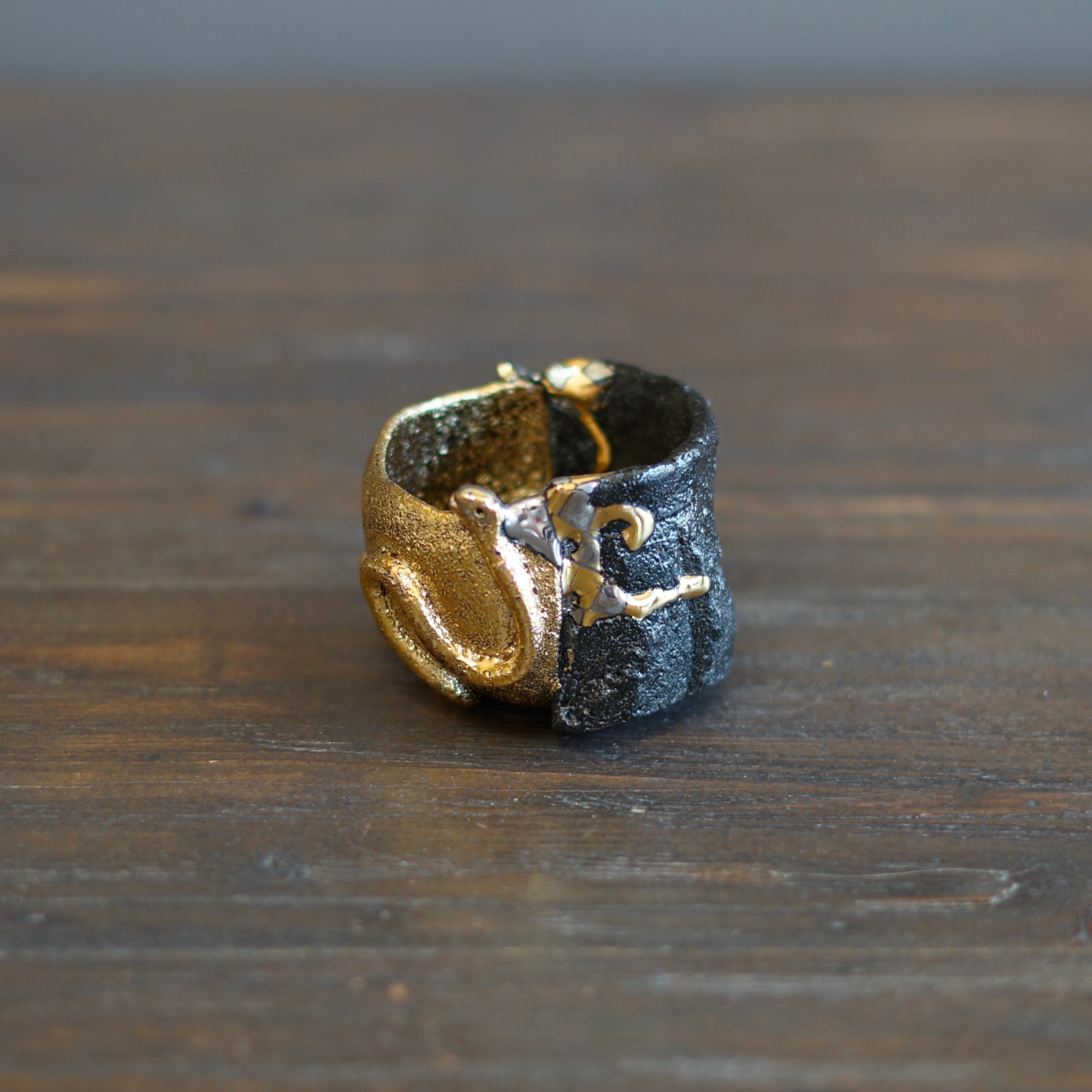 Gilded Snake GUINOMI Sake Cup #HT449