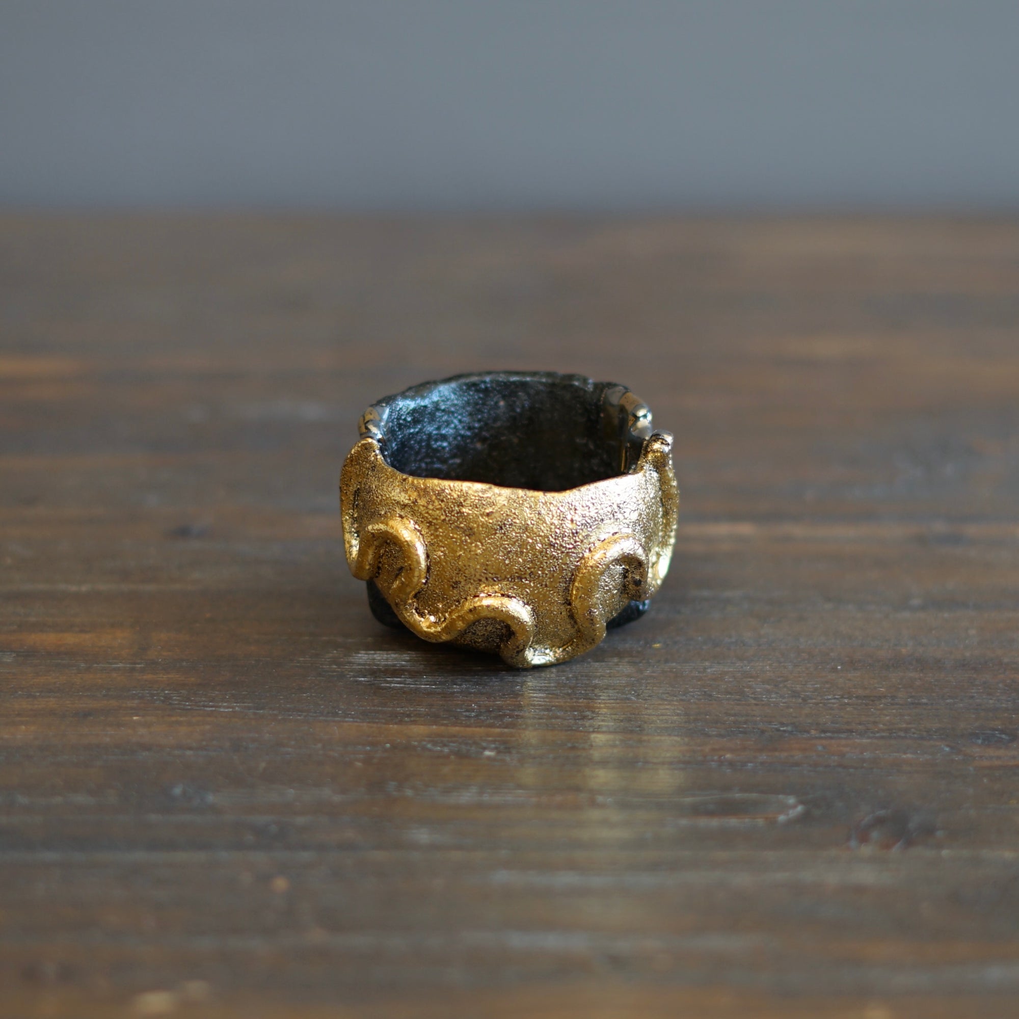 Gilded Snake GUINOMI Sake Cup #HT449