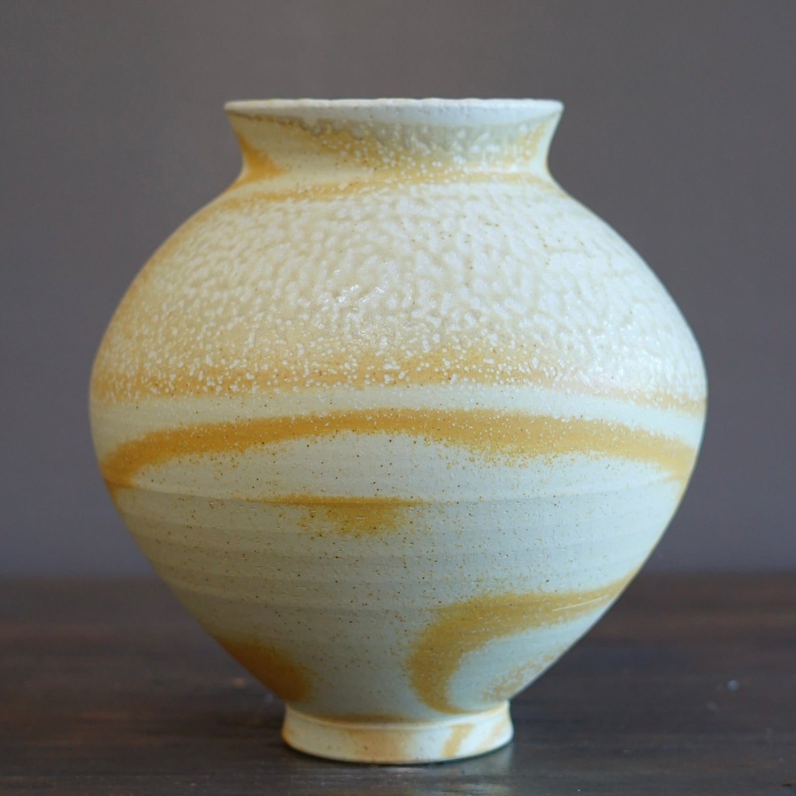 Soda Fired Large Jar #LR79