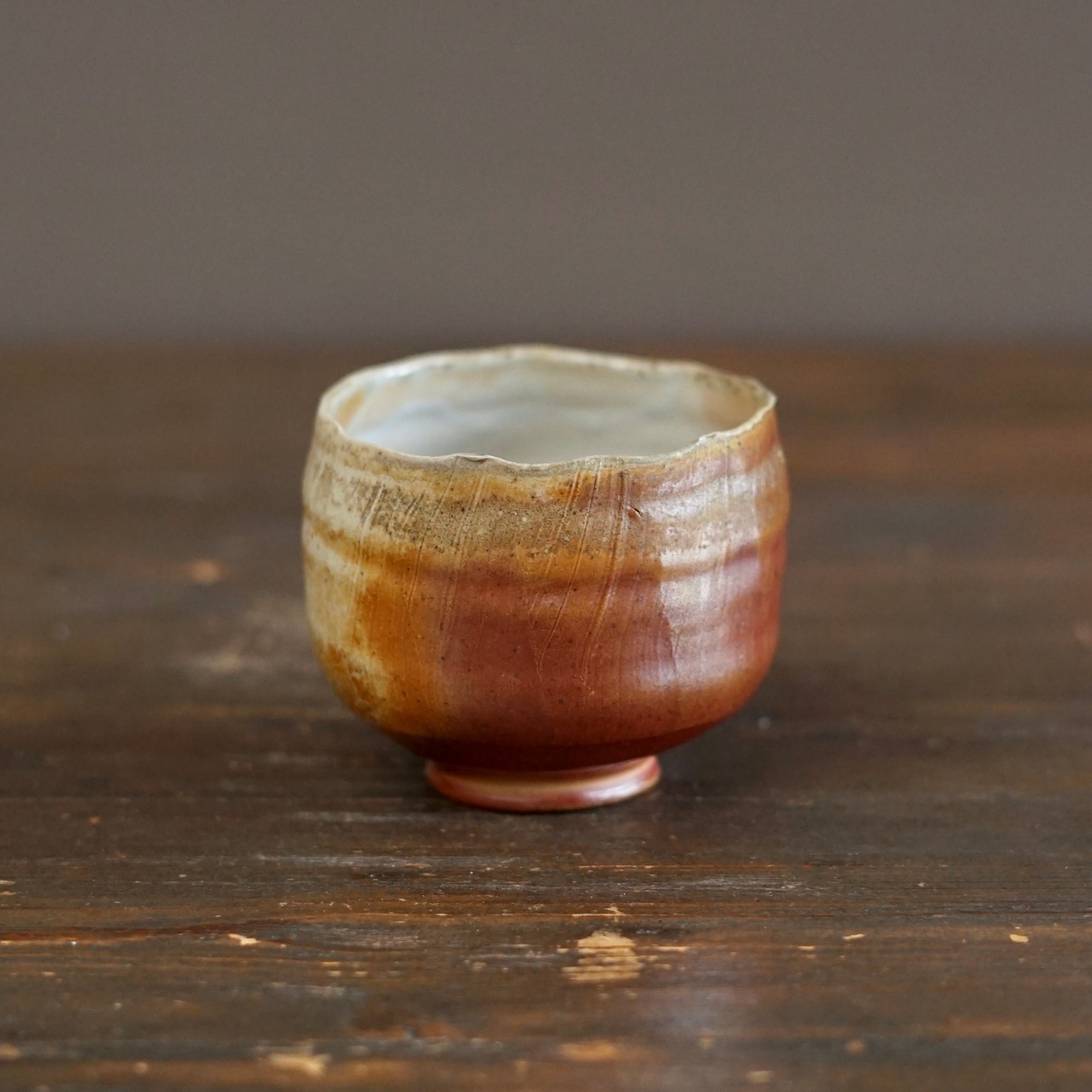 Wood Fired Tea Bowl #LR72B