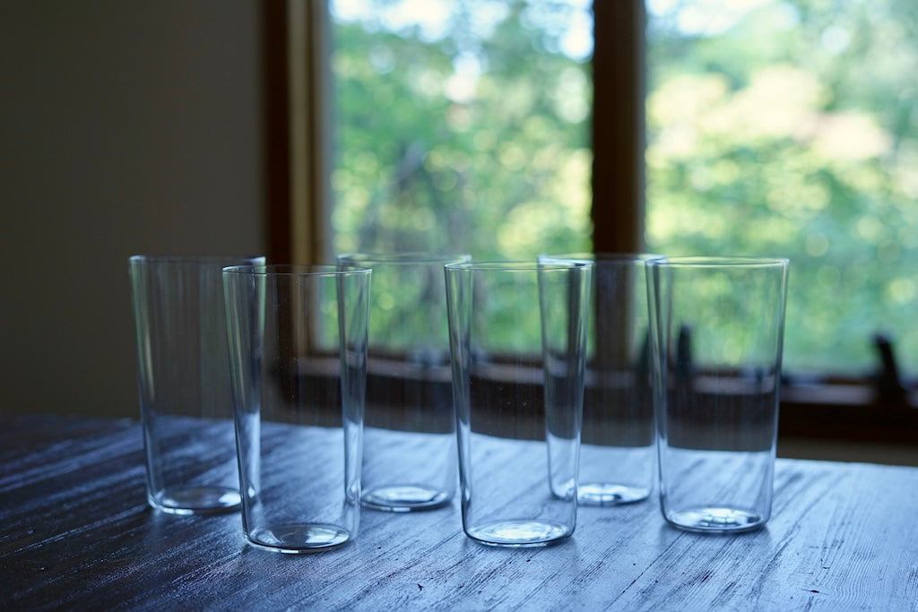 Thin Glass Tumbler 14 oz set of 6