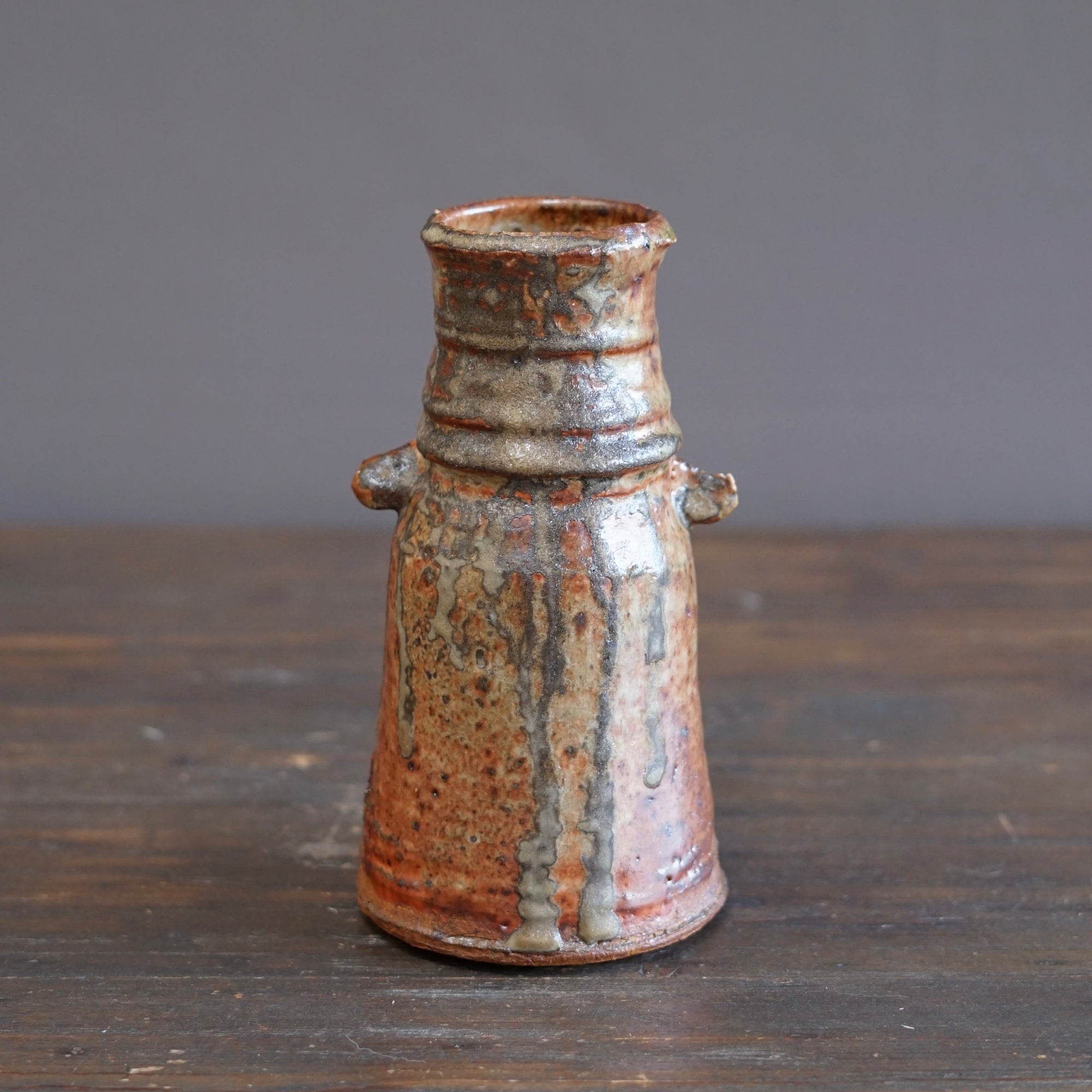 Wood Fired Flower Vase #FQ761A