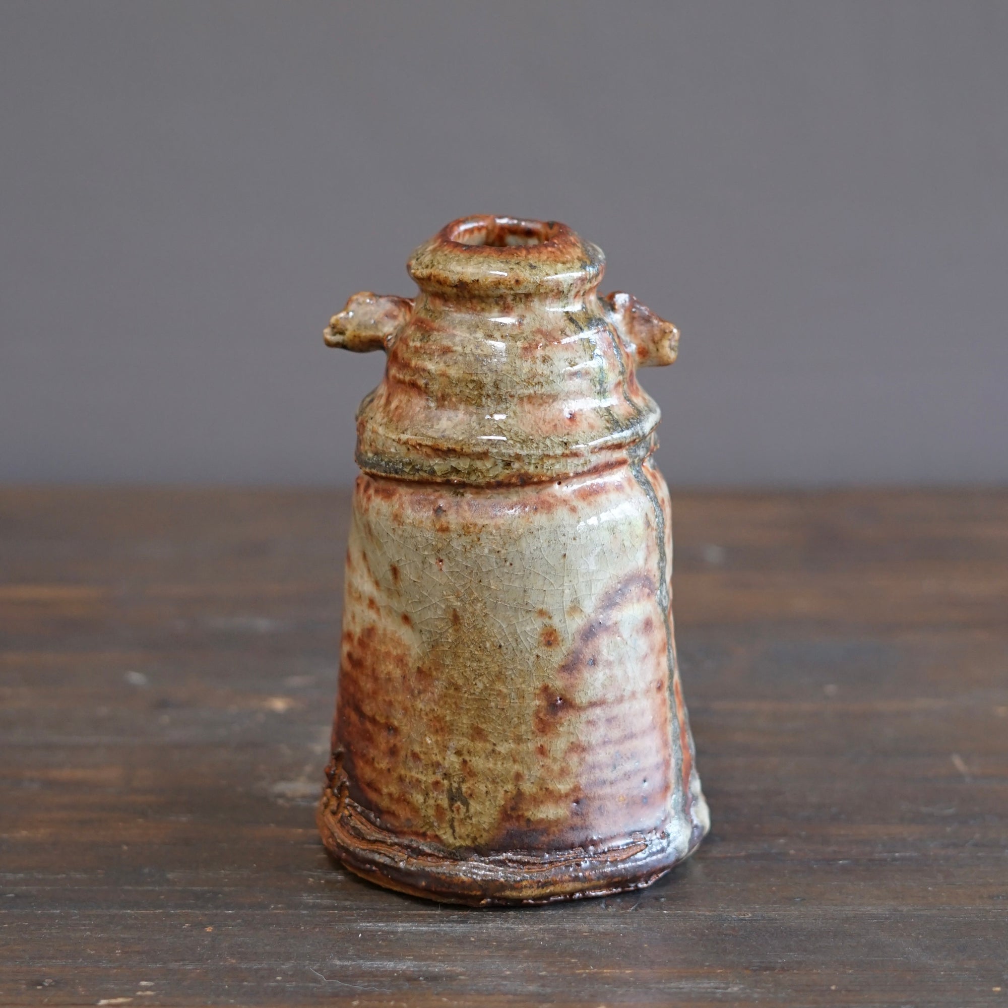 Wood Fired Flower Vase #FQ761B