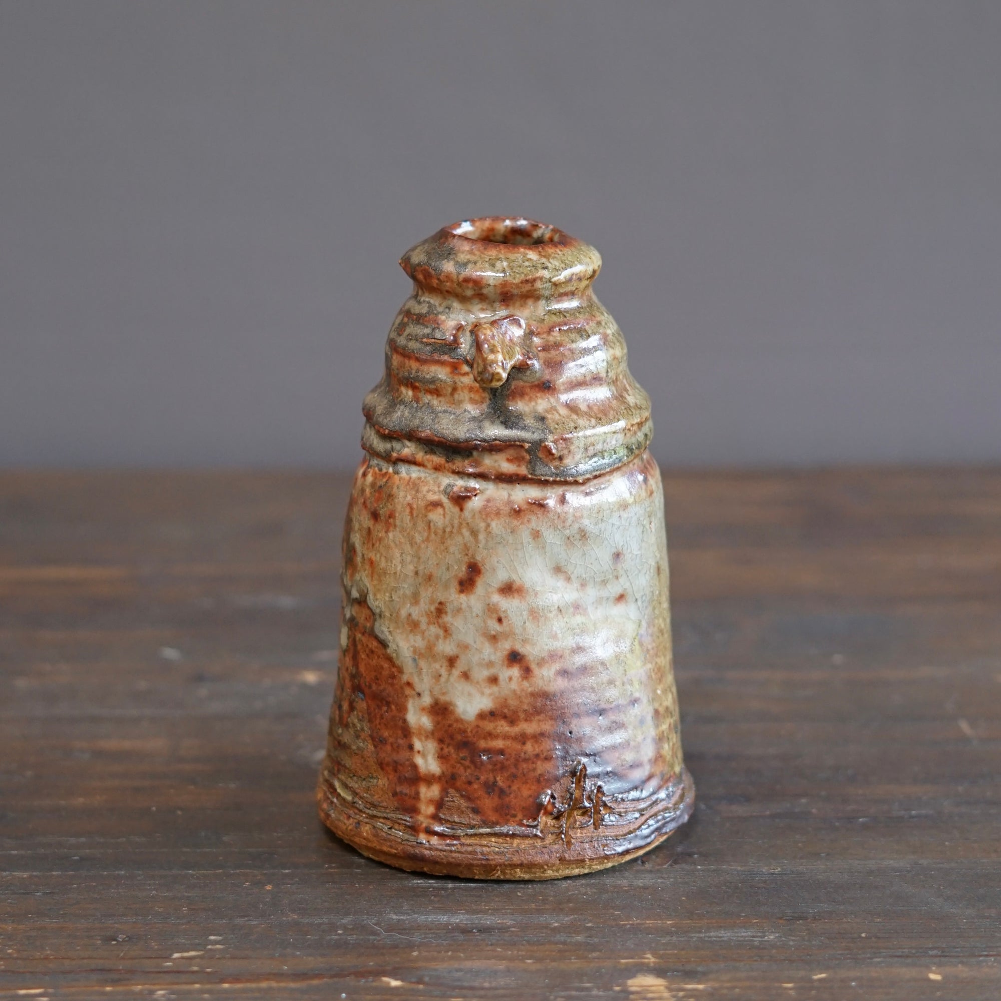 Wood Fired Flower Vase #FQ761B