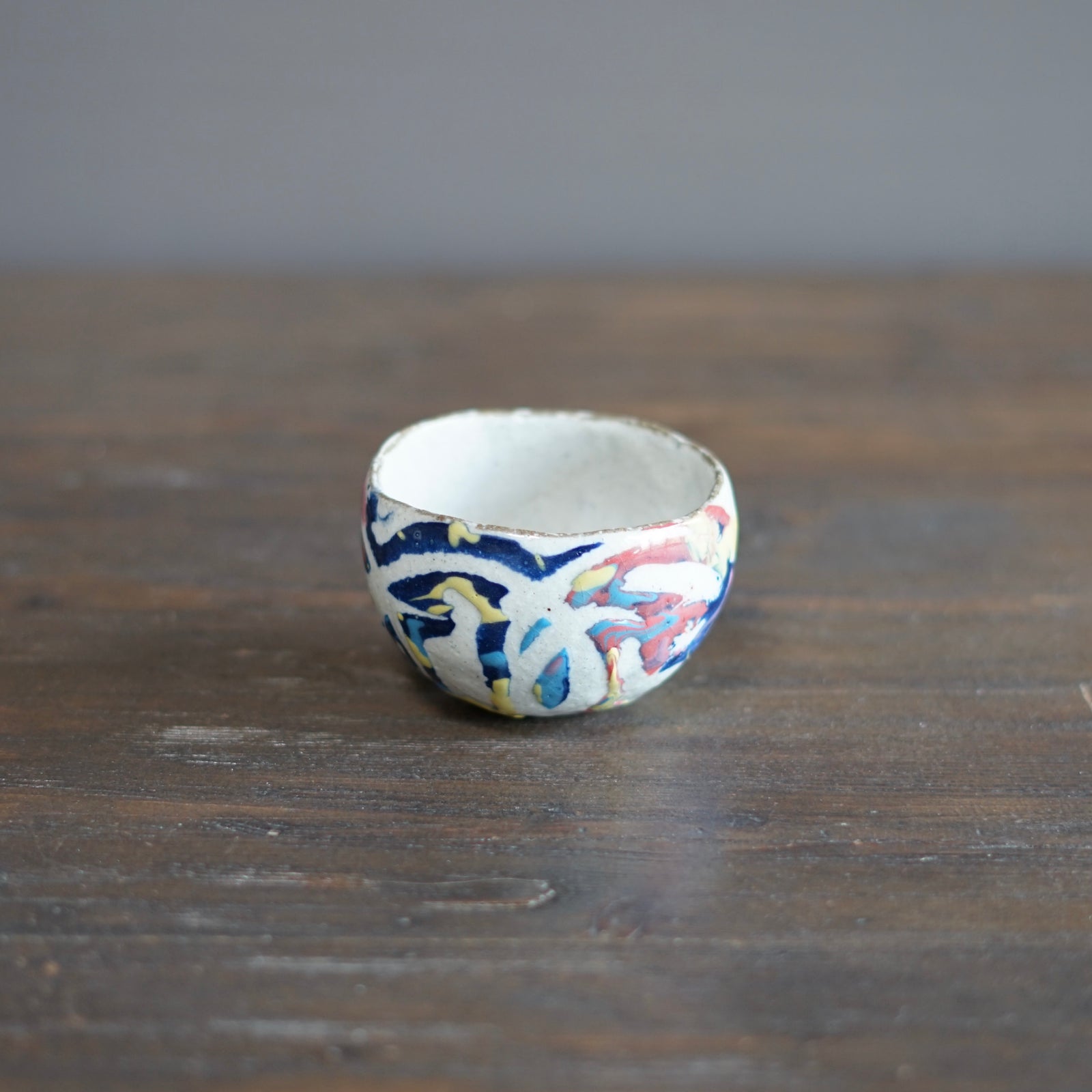 Round Rainbow Tea Cup #HT475E