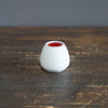 Mini Dino Vase Frost White / Red #JT280C