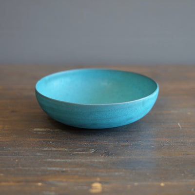 Blue Shallow Bowl #KT123A