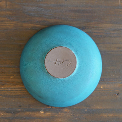 Blue Shallow Bowl #KT123A