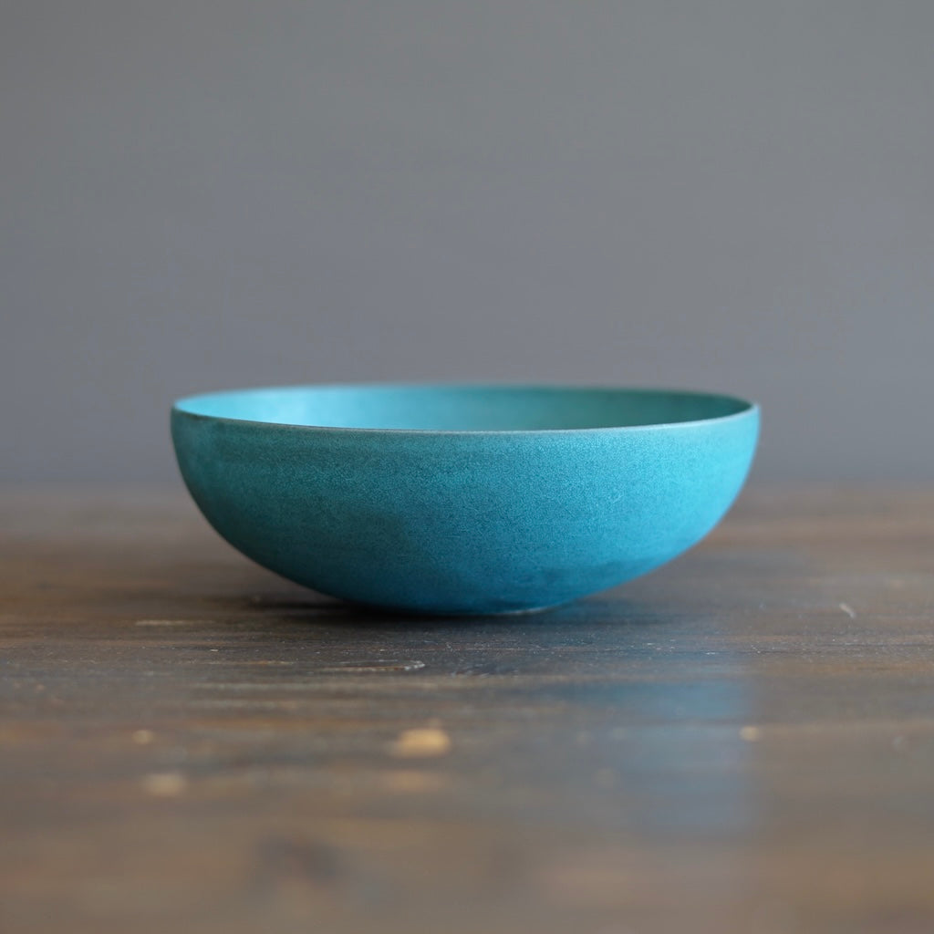 Blue Shallow Bowl #KT123B