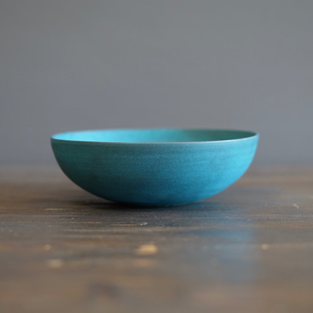 Blue Shallow Bowl #KT123C