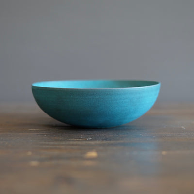 Blue Shallow Bowl #KT123C