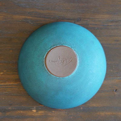 Blue Shallow Bowl #KT123C