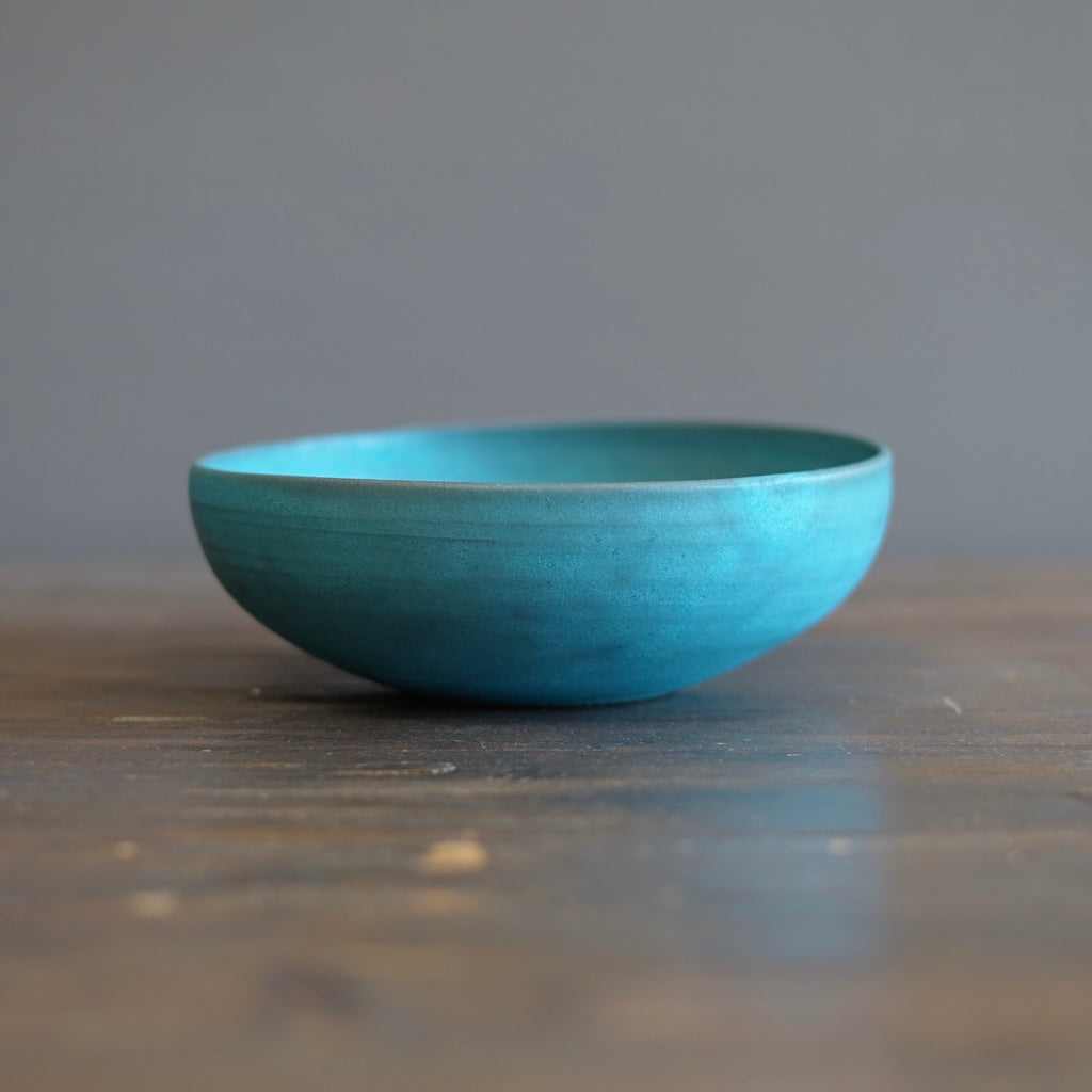 Blue Shallow Bowl #KT123D