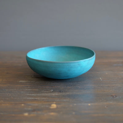 Blue Shallow Bowl #KT123D
