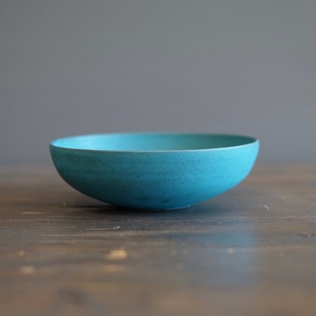 Blue Shallow Bowl #KT123E