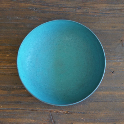 Blue Shallow Bowl #KT123E