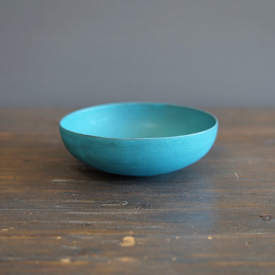 Blue Shallow Bowl #KT123F