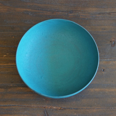 Blue Shallow Bowl #KT123F