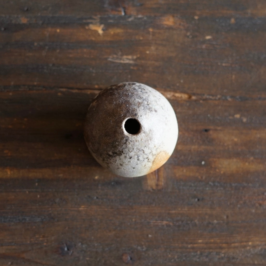 Wood Fired Seed Pod Bud Vase #KY250B