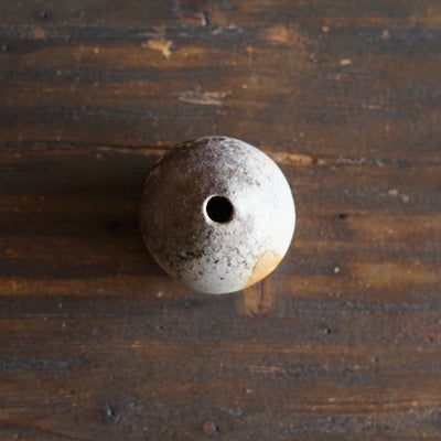 Wood Fired Seed Pod Bud Vase #KY250B