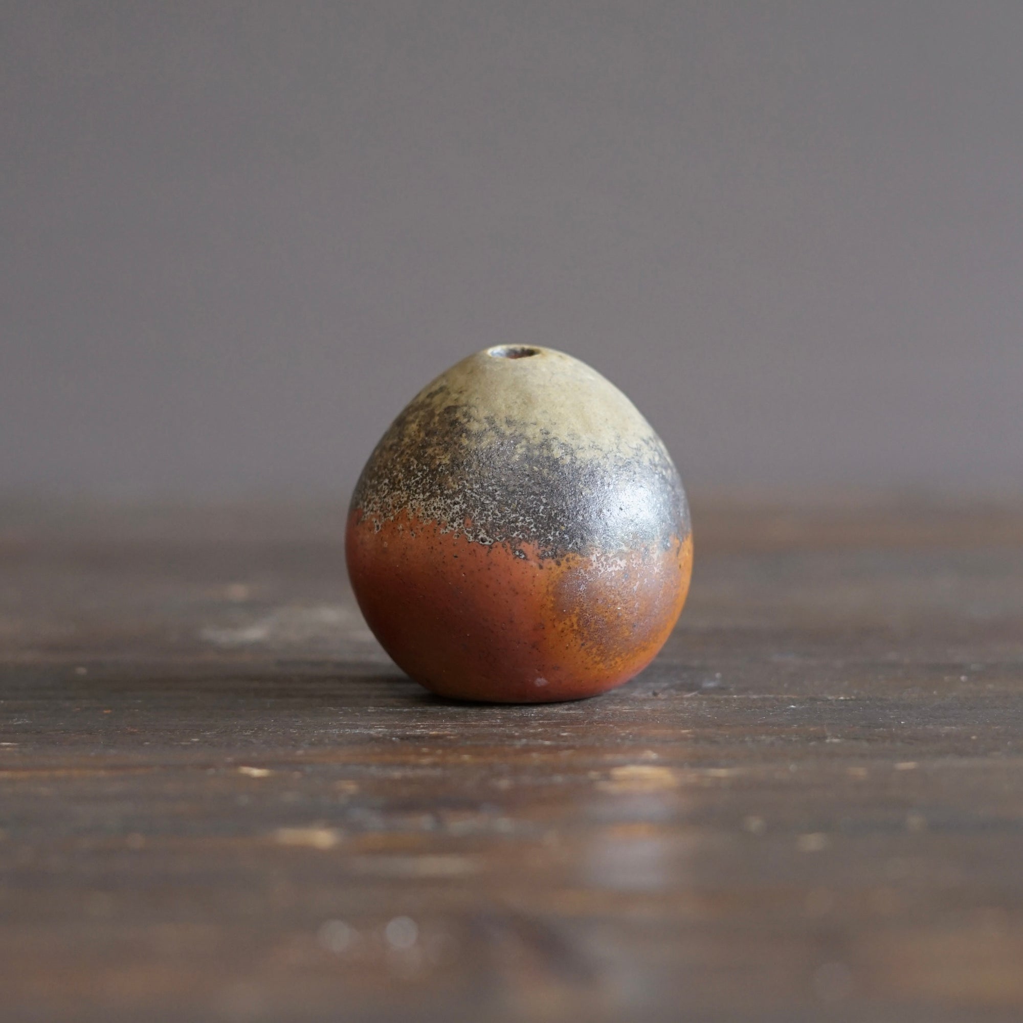 Wood Fired Seed Pod Bud Vase #KY250E