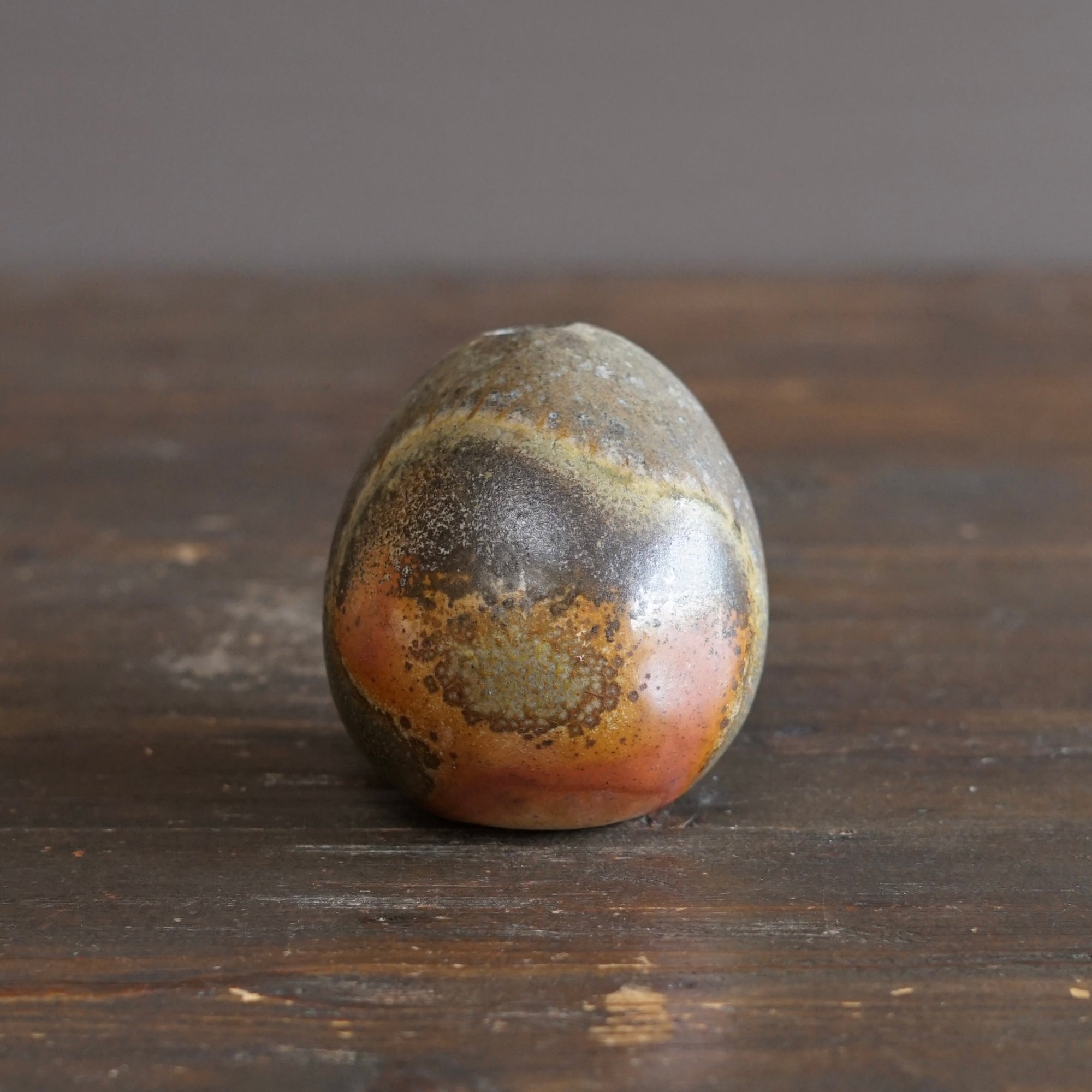 Wood Fired Seed Pod Large Bud Vase #KY248C