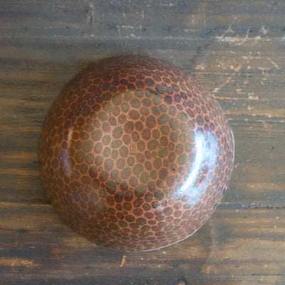 Brown / Brown Dots Fruit Bowl #LK763