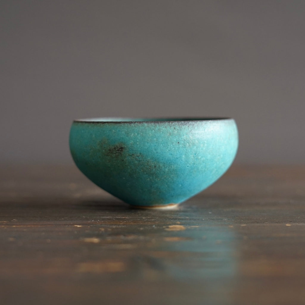 Turquoise Blue Medium Round Bowl #MS13B