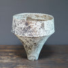 Hand Coiled Large Flower Vase White #AK58