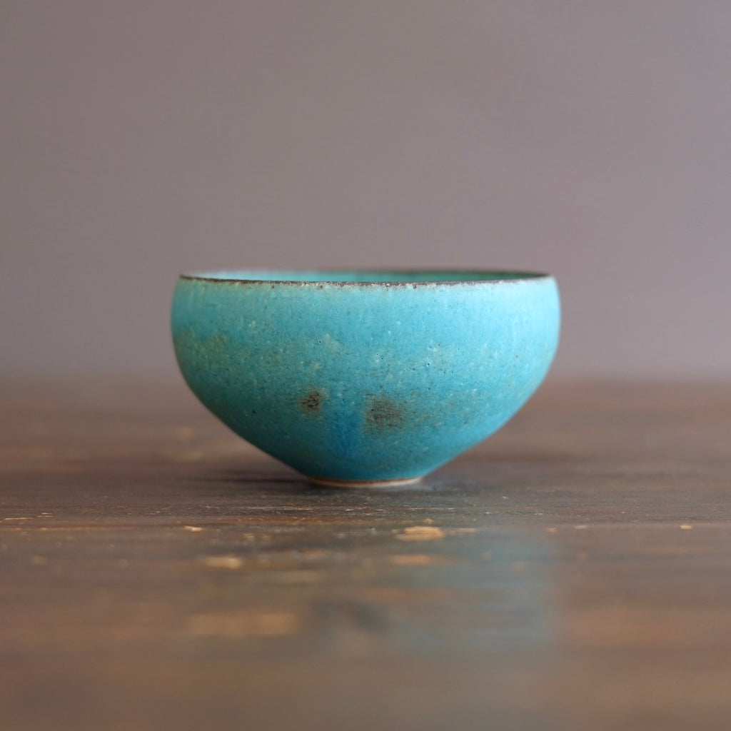Turquoise Blue Medium Round Bowl #MS13G