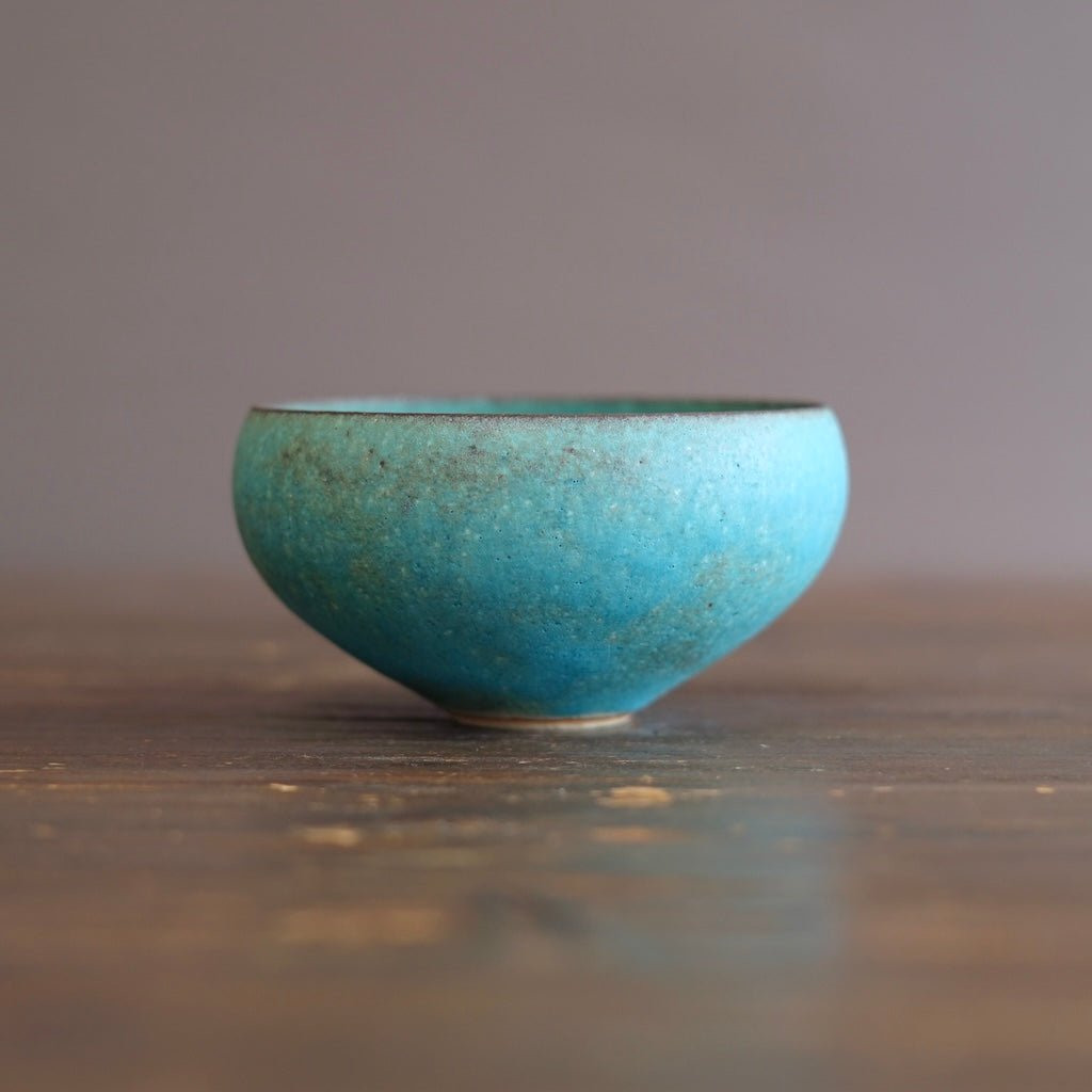 Turquoise Blue Medium Round Bowl #MS13H
