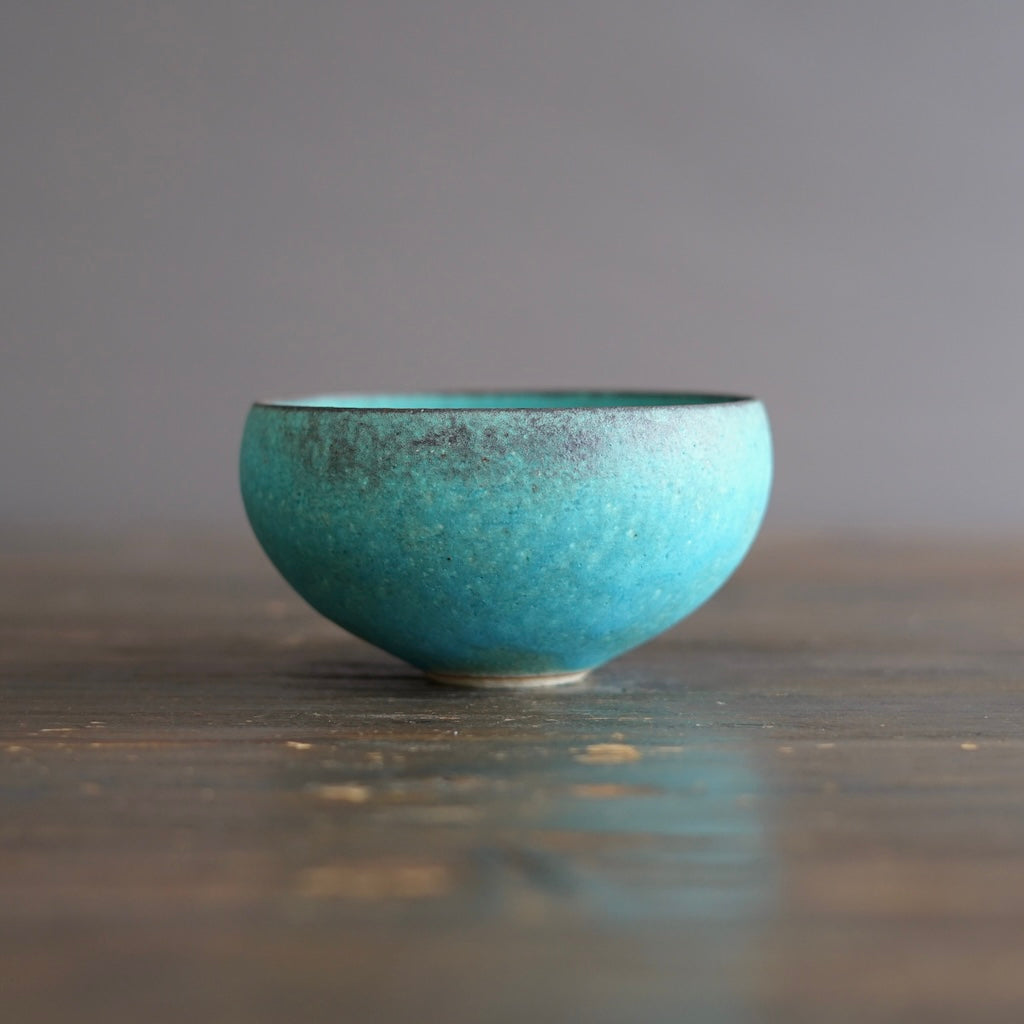 Turquoise Blue Medium Round Bowl #MS13i