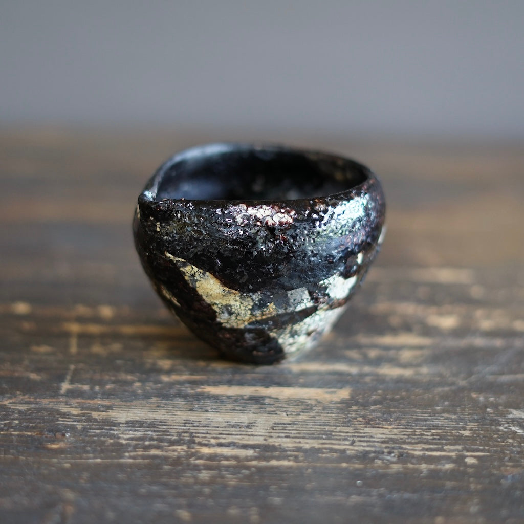 Gyokkaku Mashira Raku Spouted Bowl #AK59G