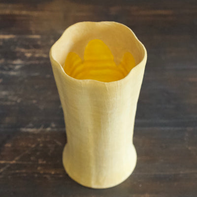 Fluted Flower Vase Yellow / Yellow #JT231