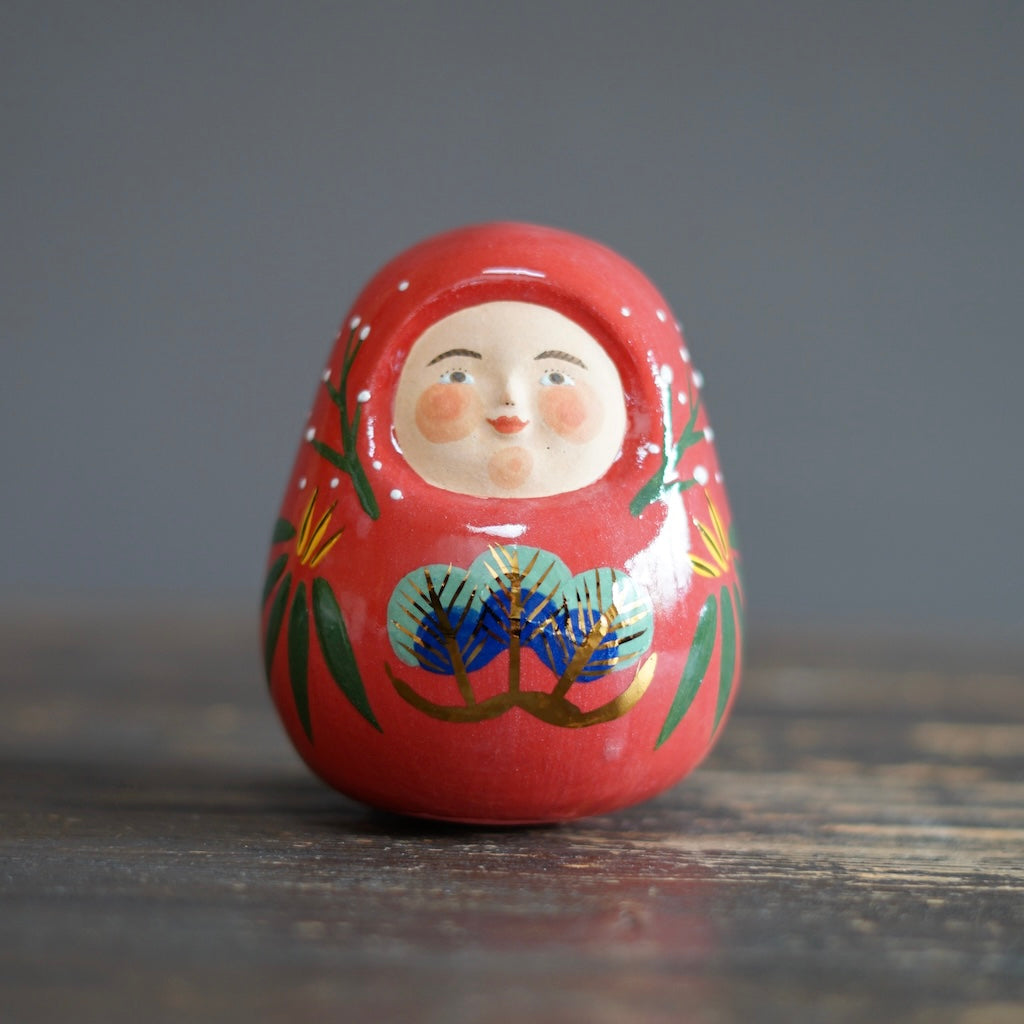 DARUMA Doll Red Good Luck Holidays #OKA12