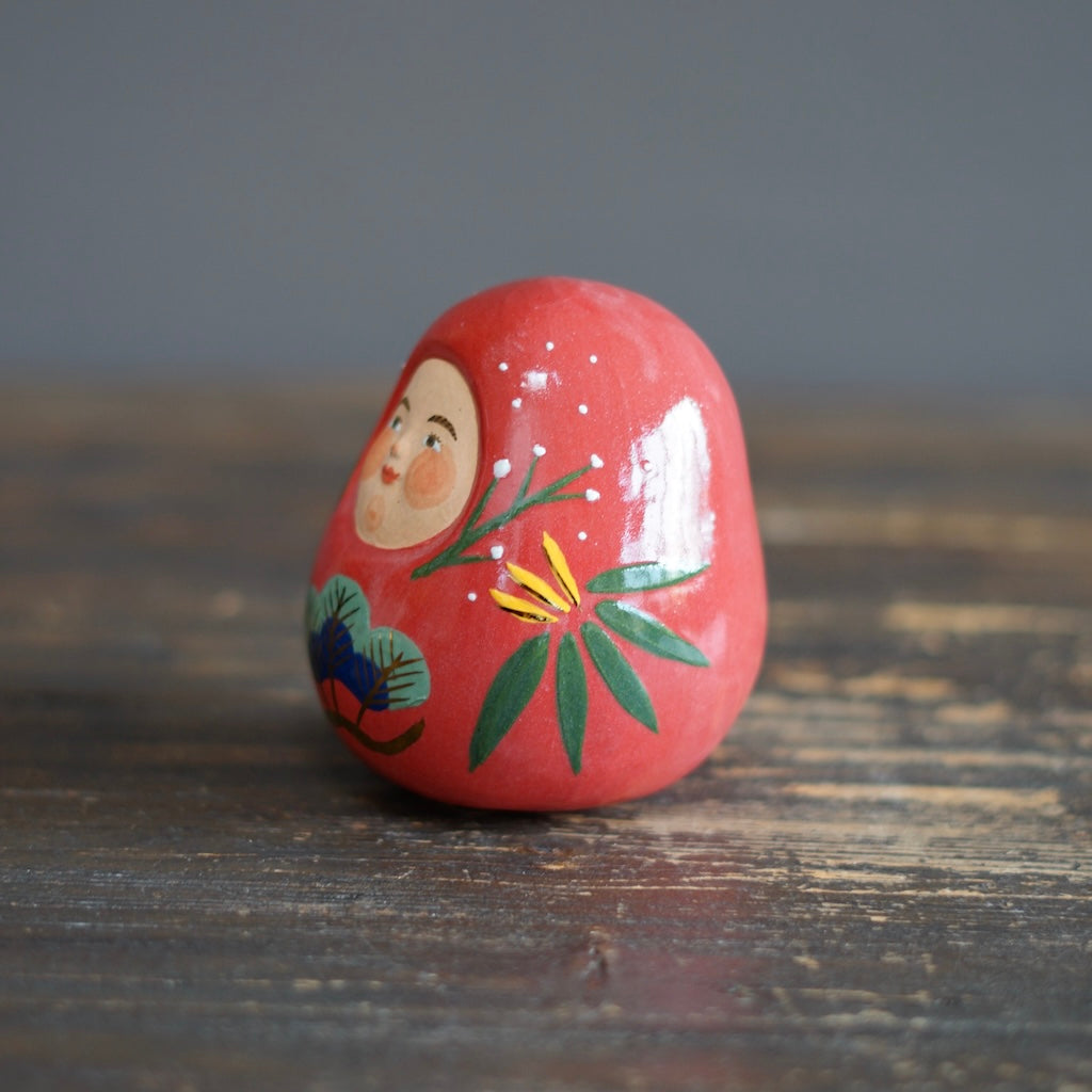 DARUMA Doll Red Good Luck Holidays #OKA13