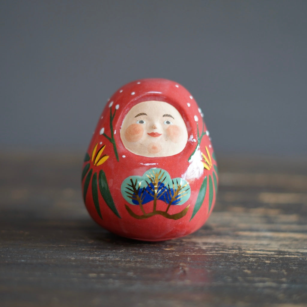 DARUMA Doll Red Good Luck Holidays #OKA14