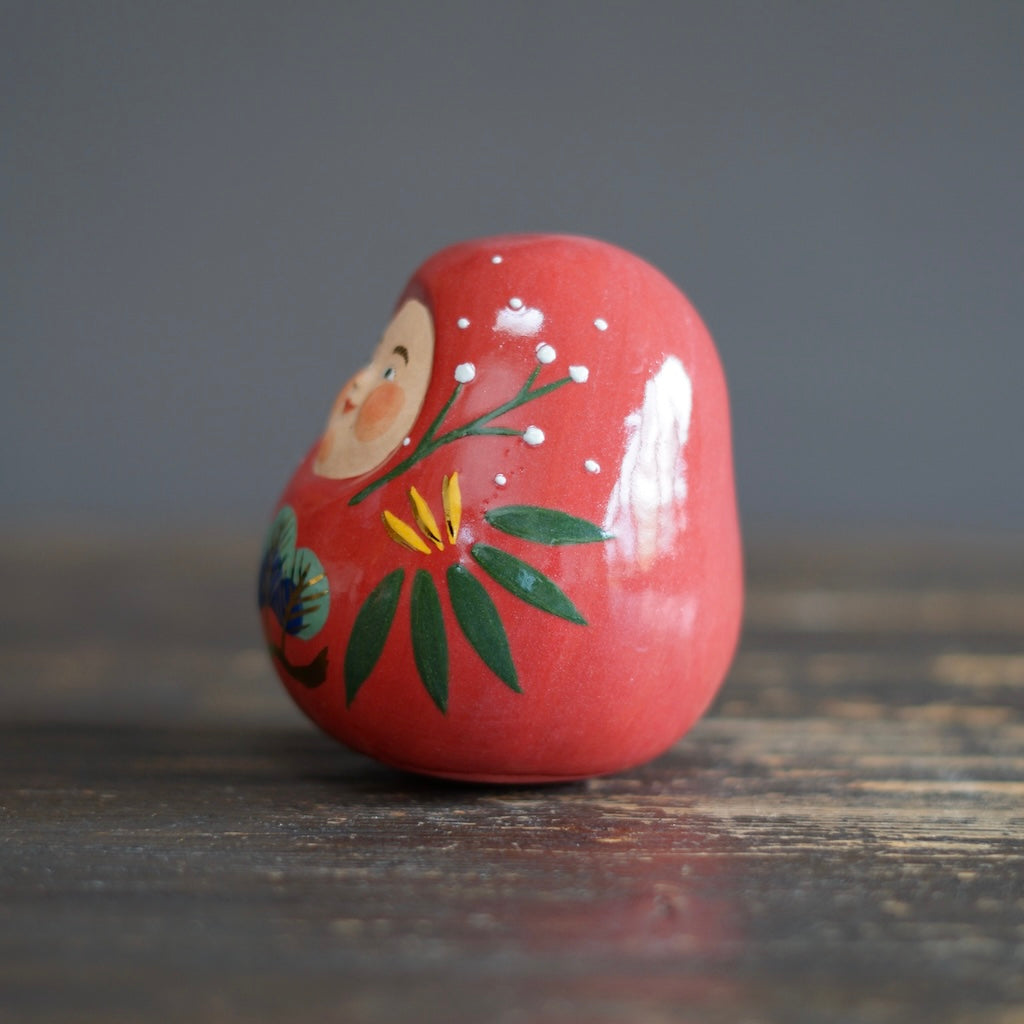 DARUMA Doll Red Good Luck Holidays #OKA14
