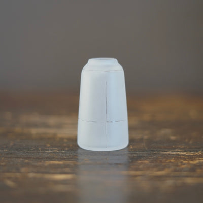 Tall Frosted Clear Line Bud Vase #YY21A