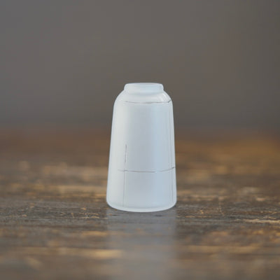 Tall Frosted Clear Line Bud Vase #YY21B