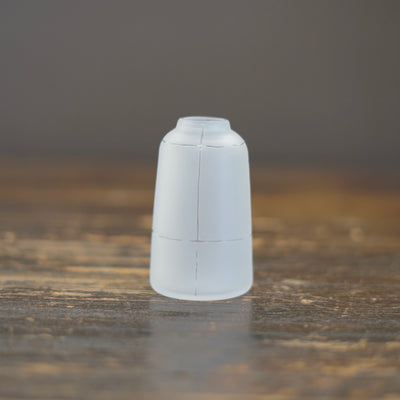 Tall Frosted Clear Line Bud Vase #YY21D