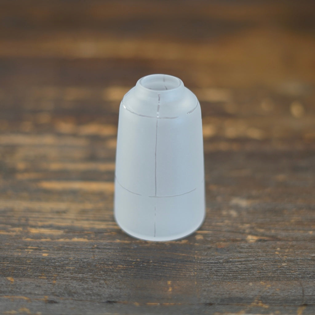 Tall Frosted Clear Line Bud Vase #YY21D