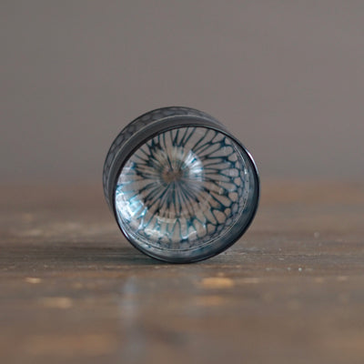 Multifaceted Teal GUINOMI Sake Cup #NS31